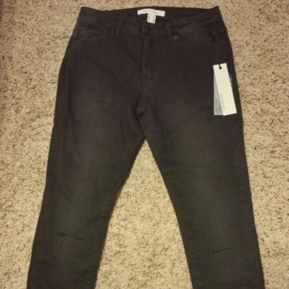 High waisted skinny jeans